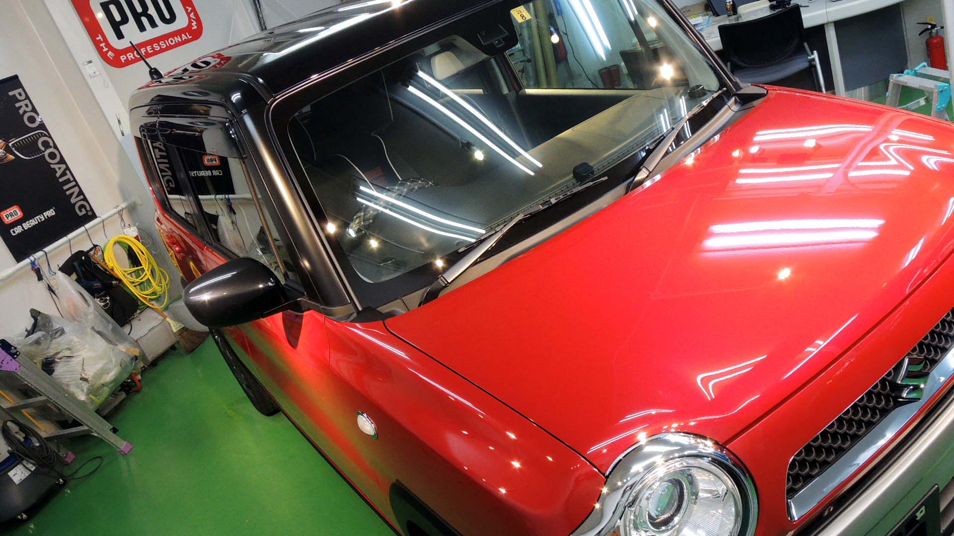 2014/8 スズキ・ハスラー フェニックスレッドパール ブラック2トーン