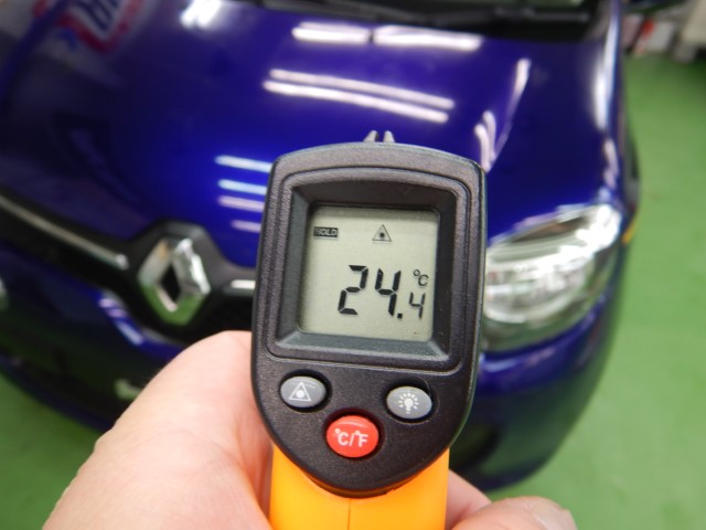 【施工環境】非常に大切な厳冬期における札幌及び北海道でのコーティング施工温度・湿度について　ジェットヒーターは湿度が多すぎコーティングには不向きです。