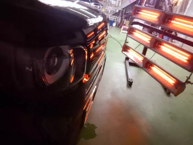 カーボンヒーターによる焼付処理-札幌　コーティングの効果で大切なこと 