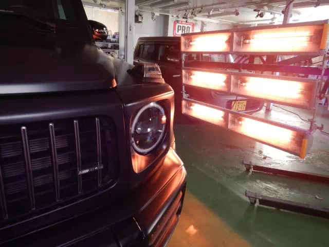 当店の強み：温度管理と焼き付け処理　北海道では当たり前の施工法