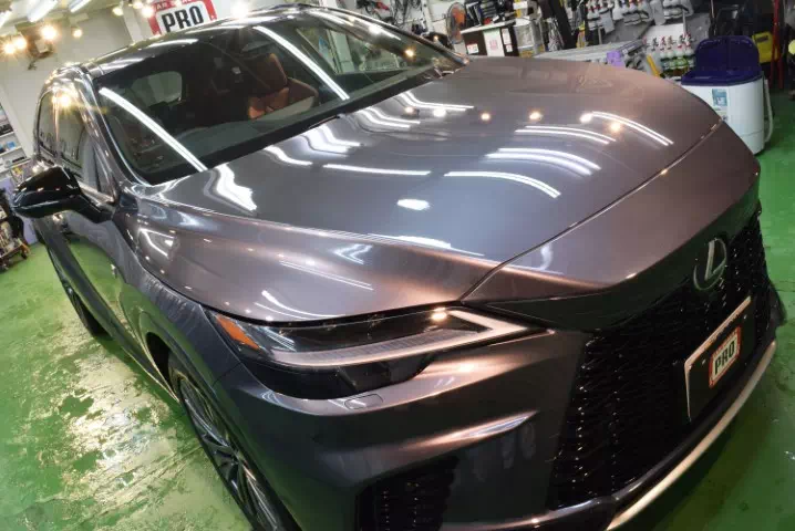 千歳市 ガラスコーティング 施工事例　レクサスRX