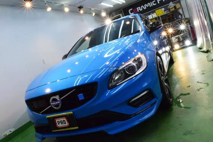 ボルボ・Ｖ６０ポールスター　江別市より完全２層式ガラスコーティング「SPGコート Type-T（低撥水・艶・対すり傷・防汚・耐薬品性）」江別市より