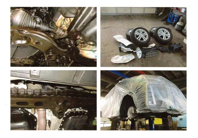 ヴェルファイア 下回り全体の防錆施工状況（札幌）