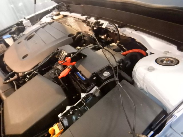 ボルボXC40 カーボンヒーター焼付処理中