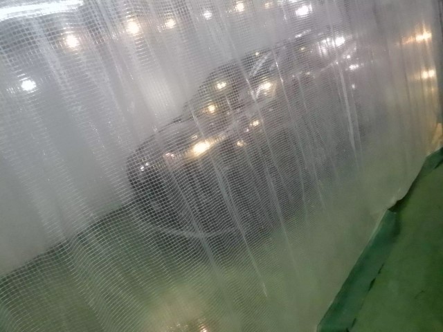 セラミックコーティング施工時の温度管理を行う専用設備