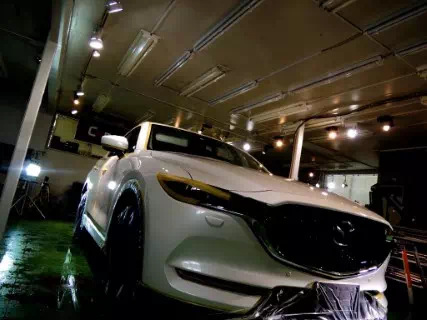 屋内施工によるコーティングの仕上がり比較